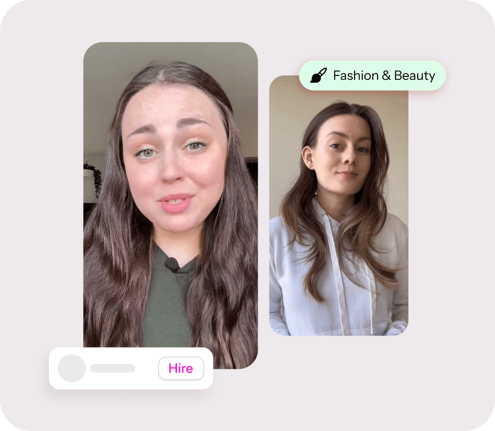 Match with vetted creators
